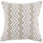 Berber Zigzag Cushion Grey / White