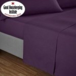 Non Iron Plain Dye Blackcurrant Flat Sheet Purple