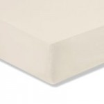 Non Iron Plain Cream 25cm 3/4 Bed Fitted Sheet Cream