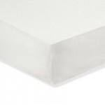 Non Iron Plain Ivory 25cm Fitted Sheet White