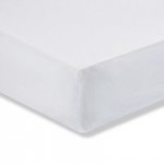 Easycare Plain Dye 100% Cotton 180 Thread Count White 28cm Fitted Sheet White
