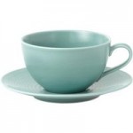 Gordon Ramsay by Royal Doultan Teal Maze Breakfast Cup and Saucer Teal