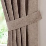 Taupe Chenille Curtain Tiebacks Taupe