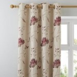 Amelia Red Eyelet Curtains Red
