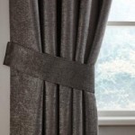 Grey Chenille Curtain Tiebacks Grey