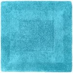 Super Soft Reversible Kingfisher Square Bath Mat Kingfisher (Blue)