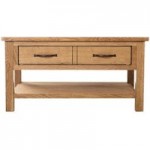 Sidmouth Oak 1 Drawer Coffee Table Light brown