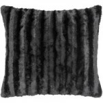 Black Plush Cushion Black