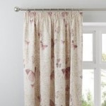 Botanica Butterfly Blush Thermal Eyelet Curtains Pink