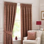 Willow Red Pencil Pleat Curtains Red