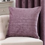 Large Chenille Mauve Cushion Lilac