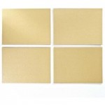Set of Four Gold Glitter Placemats Gold