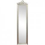 Ornate Cheval Full Length Mirror Silver