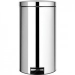 Brabantia Brilliant Steel 45 Litre Pedal Bin Brilliant Steel (Silver)