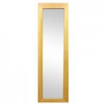 Wooden Full Length Mirror Natural Brown