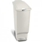 simplehuman 40 Litre Slim Pedal Bin Stone Stone