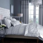 Claudia Embroidered Grey Duvet Cover Grey