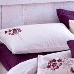 Hydrangea Plum Housewife Pillowcase Dark Purple