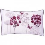 Hydrangea Plum Boudoir Cushion Purple