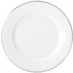 Dorma Platinum Band Dinner Plate White