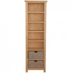 Sidmouth Oak Tall Bookcase Light Brown / Natural