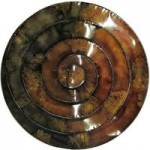 Spiral Wall Art Chocolate Brown