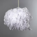 White Feather Chloe Easy Fit Pendant Shade White