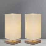 Charlotte Touch Twin Table Lamps Cream
