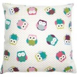 Funky Owl Cushion Cover White