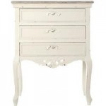 Camille Ivory 3 Drawer Chest Ivory