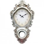 Aria Silver Wall Clock Silver