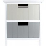 Purity 2 Drawer Tower Grey / White