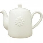 Daisy Teapot White