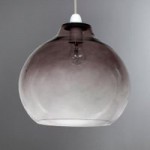 Smoke Glass Ombre Easy Fit Pendant Black