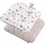 Country Taupe Heart Seat Pad Taupe