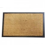 Jumbo Plain Rubber and Coir Doormat Brown
