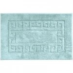 Luxury Cotton Duck Egg Non-Slip Bath Mat Duck Egg (Blue)