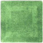 Super Soft Reversible Fern Square Bath Mat Fern (Green)