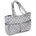 Grey Dotty Matt Craft Bag Grey / White