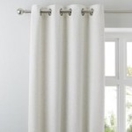 Purity Natural Eyelet Curtains Light Brown