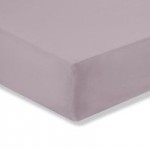Non Iron Plain Heather 25cm 3/4 Bed Fitted Sheet Plain Dye Heather