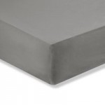 Non Iron Plain Slate 25cm 3/4 Bed Fitted Sheet Slate (Grey)
