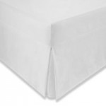 Easycare Plain Dye 100% Cotton 180 Thread Count Ivory Pleated Fitted Valance Cream