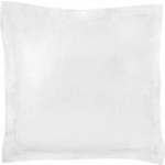Dorma 500 Thread Count 100% Cotton Satin Plain White Continental Square Pillowcase White