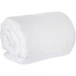 Dorma 500 Thread Count 100% Cotton Satin Plain White Duvet Cover White
