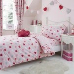 Loveable Hearts Duvet Cover and Pillowcase Set Pink