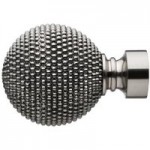 Mix and Match Studded Ball Finials Dia. 28mm Grey / Silver