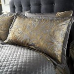 Grayson Pewter Pillow Sham Grey / Gold