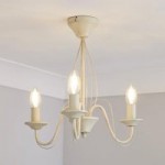 Cream 3 Light Fitting Cream