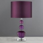 Stacked Glass Table Lamp Purple